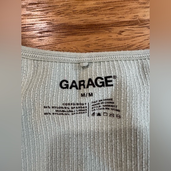 Garage Light Gray Ribbed Top - Picture 2 of 3